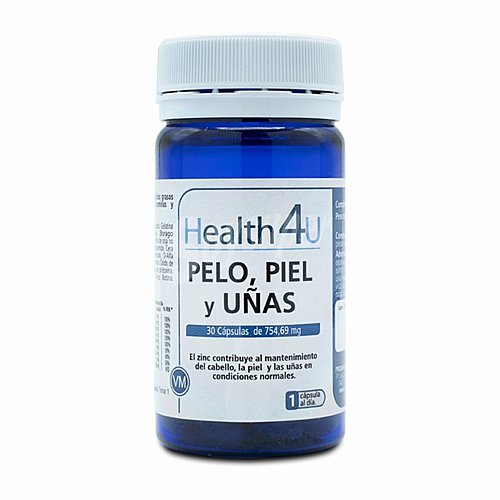 Health Complemento nutricional para la mejora del aspecto del pelo, la piel y las uñas health 4 U 30 Cápsulas