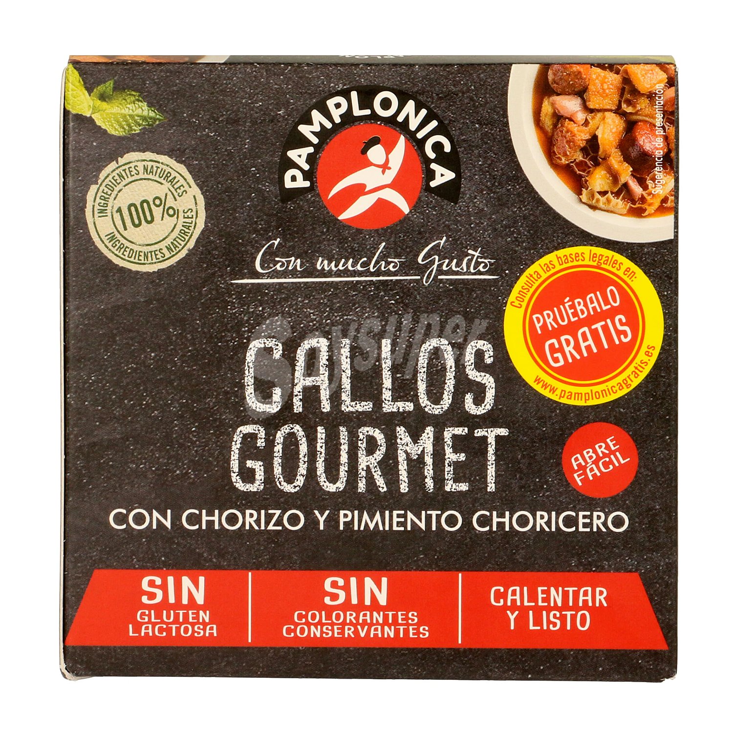 Callos gourmet con chorizo y pimiento Pamplonica