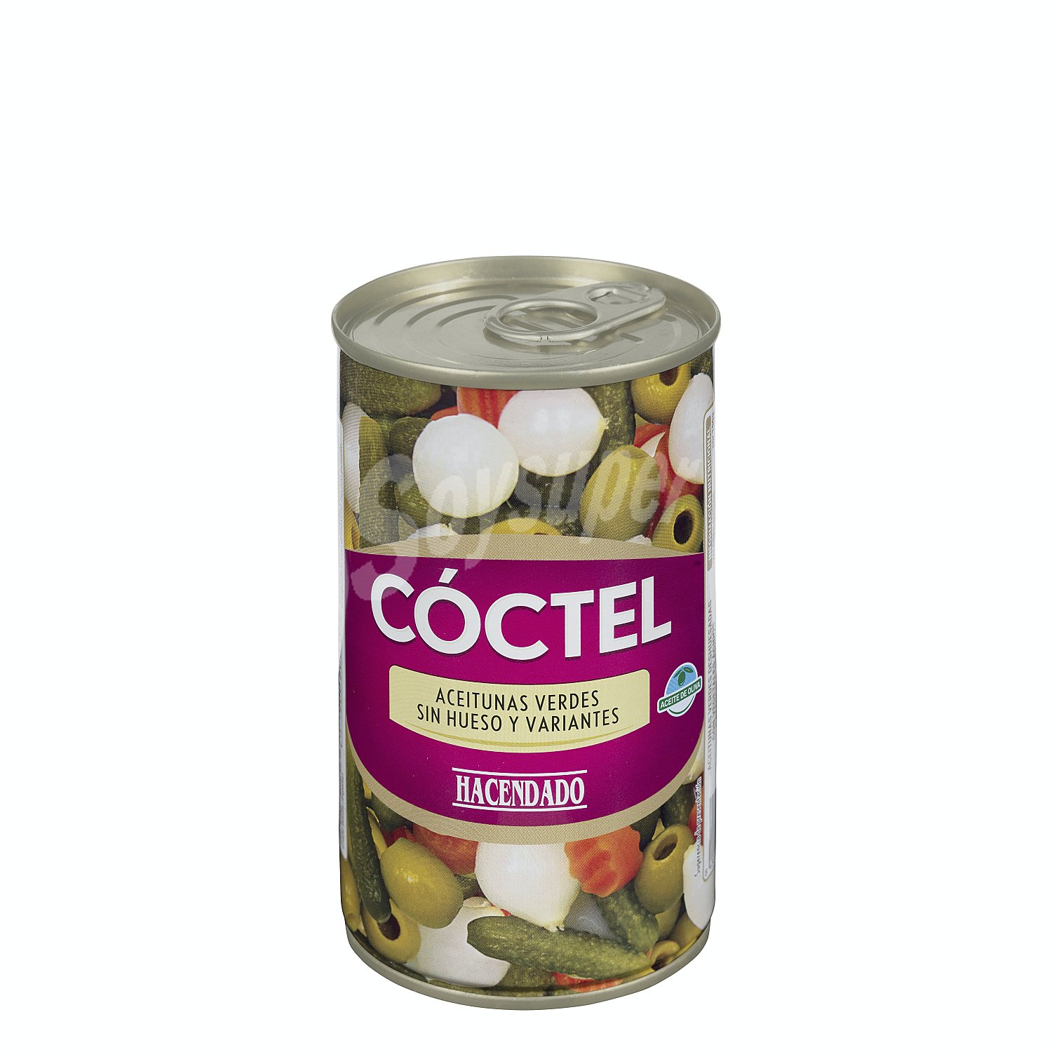 Coctel aceitunas verdes, cebollitas, zanahorias y pepinillos