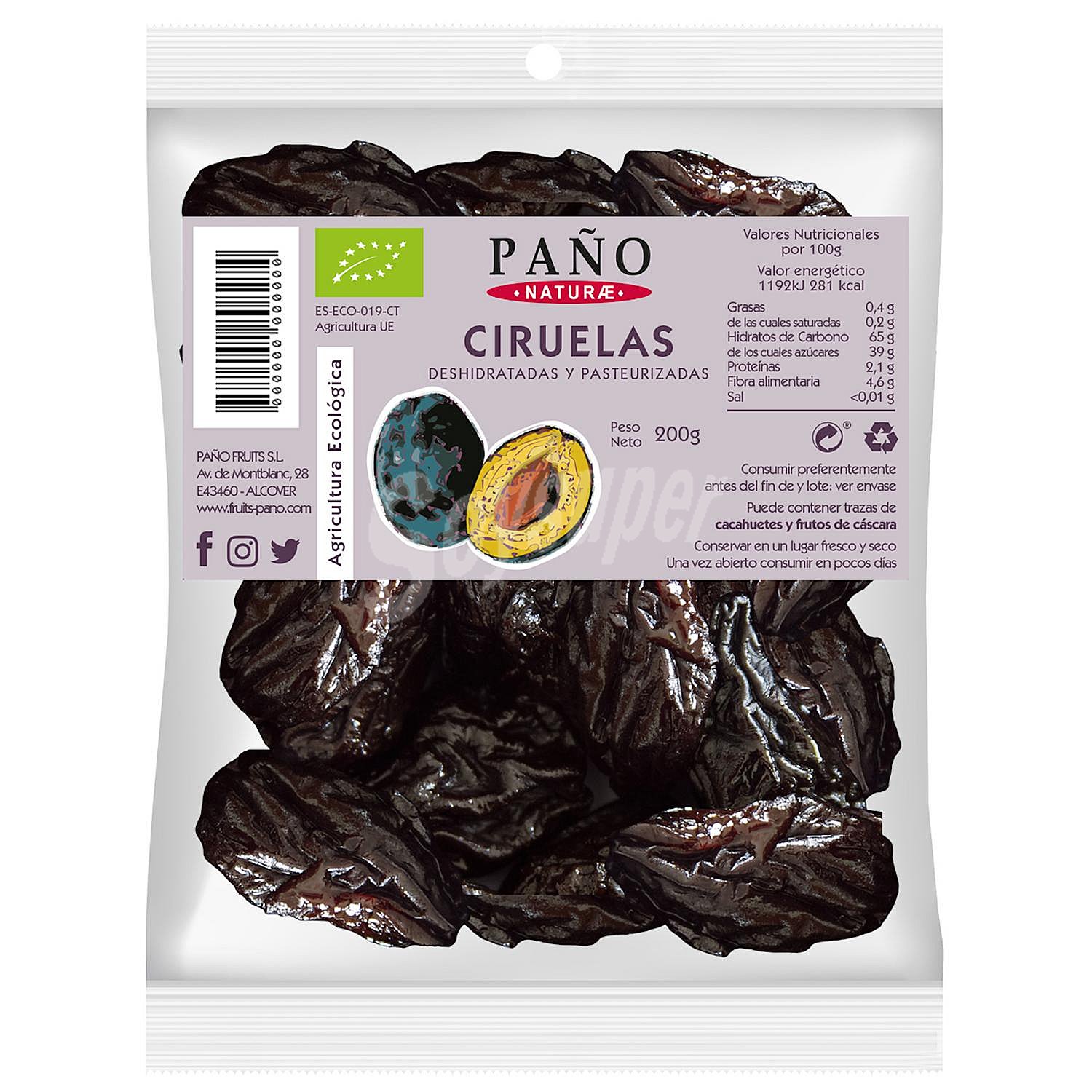 Ciruelas ecológicas Paño