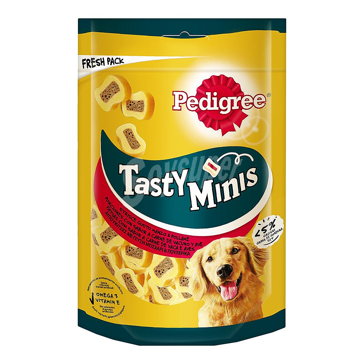 Tasty bites snacks para perros con buey