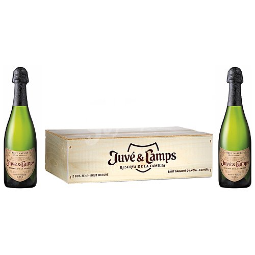 Juvé & camps Caja de madera con de cava brut nature gran reserva juvé & camps