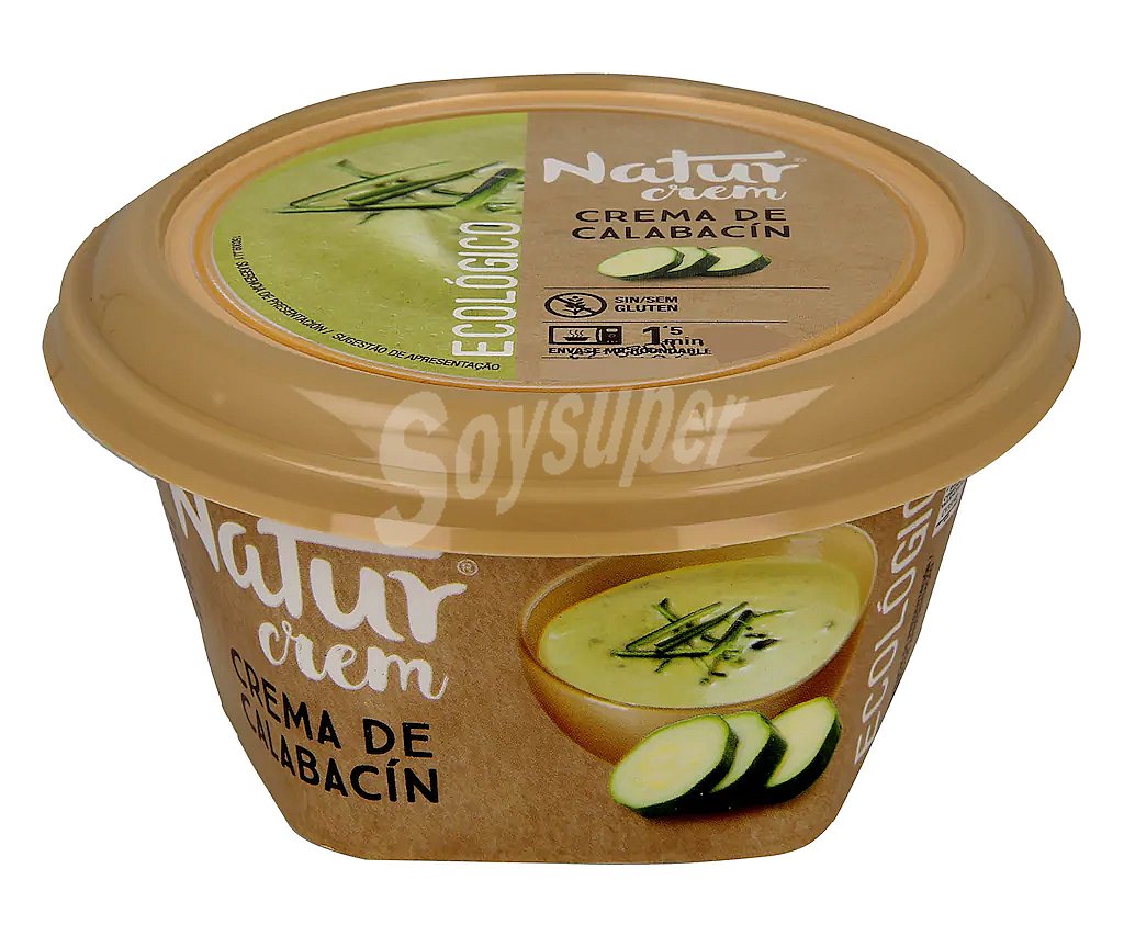 Crema de calabacín ecológica