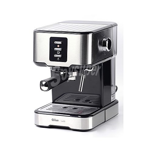 Cafetera espresso qilive Q.5685, presión 15bar, capacidad 1,5L, café molido