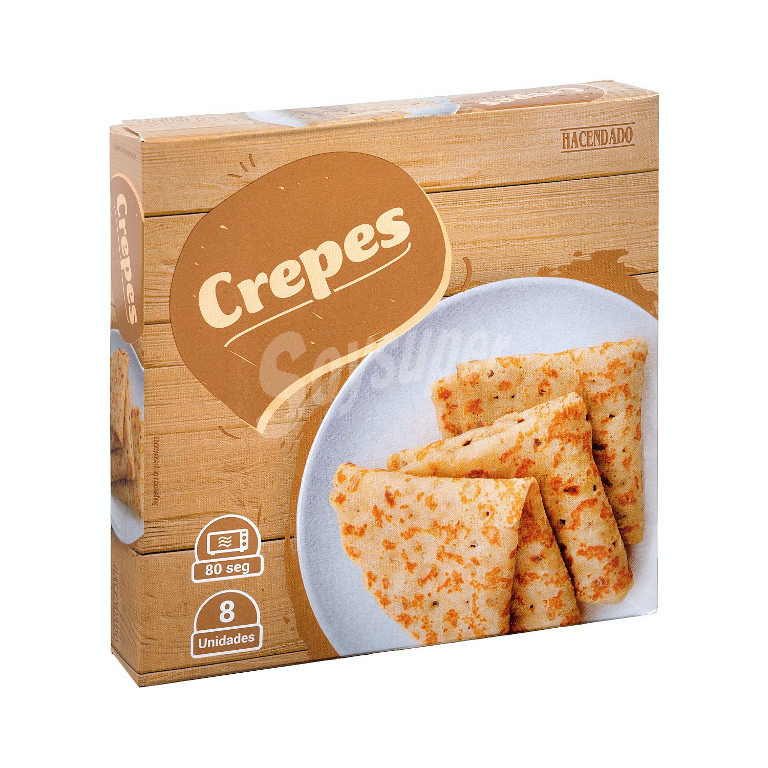 Crepes congelados (calentar y rellenar)