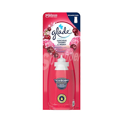 Glade Sense & spray Recambio de ambientador con fragancia a cereza y Peonia