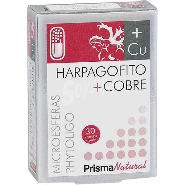 Harpagofito + Cobre acción antiinflamatoria para dolores articulares ápsulas