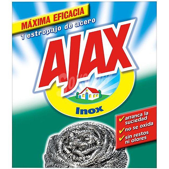 Ajax Estropajo de acero inoxidable ajax