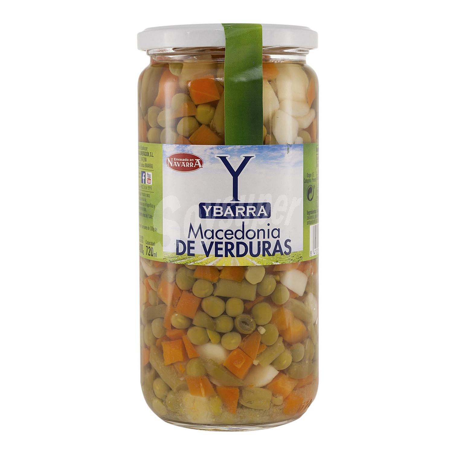 Macedonia de verduras al natural