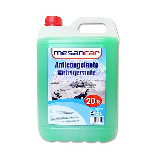 Líquido refrigerante con temperatura de protección de hasta -9ºC, verde, 20% Monoetilenglicol, mesancar