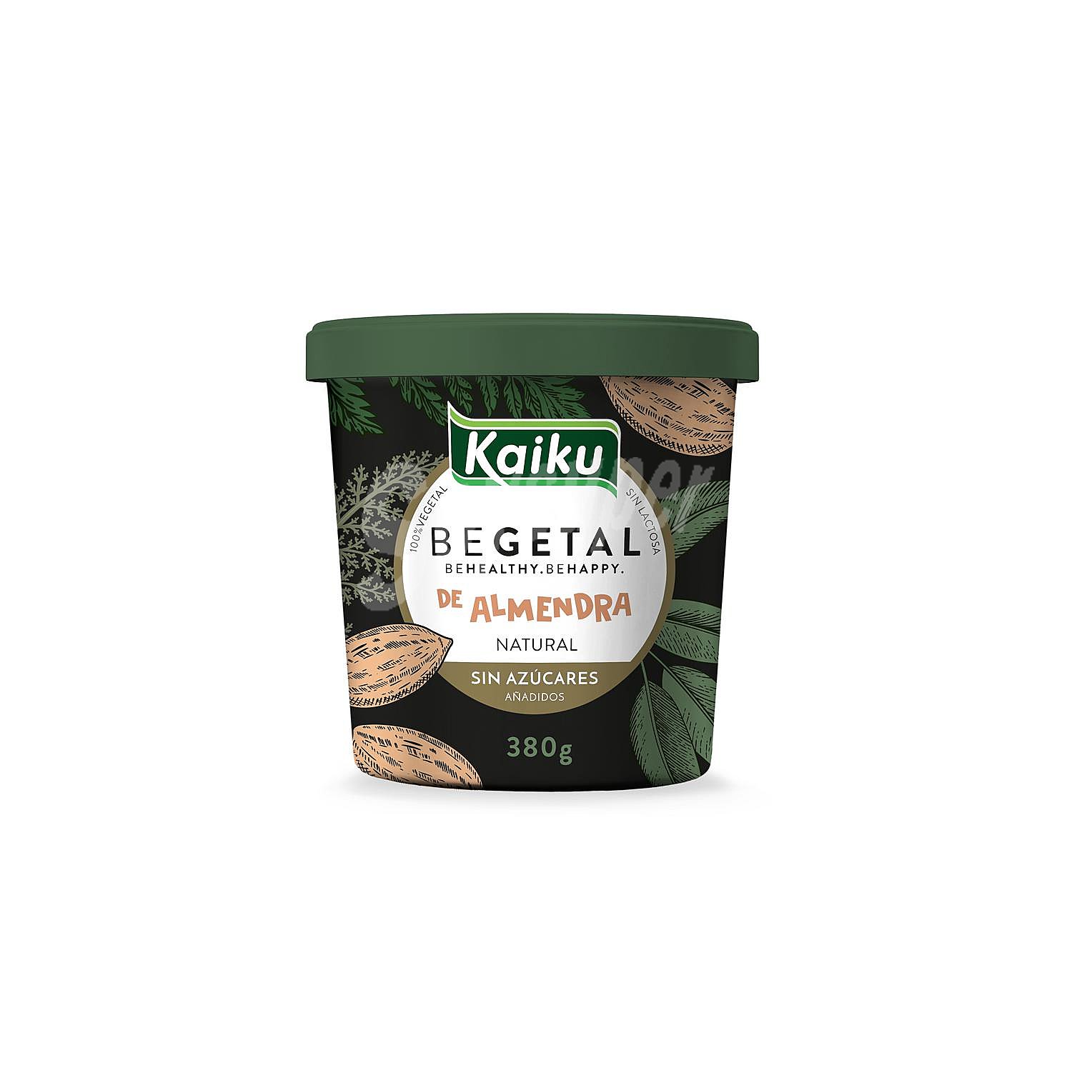 Preparado de almendra natural sin azúcar añadido Kaiku begetal sin gluten sin lactosa