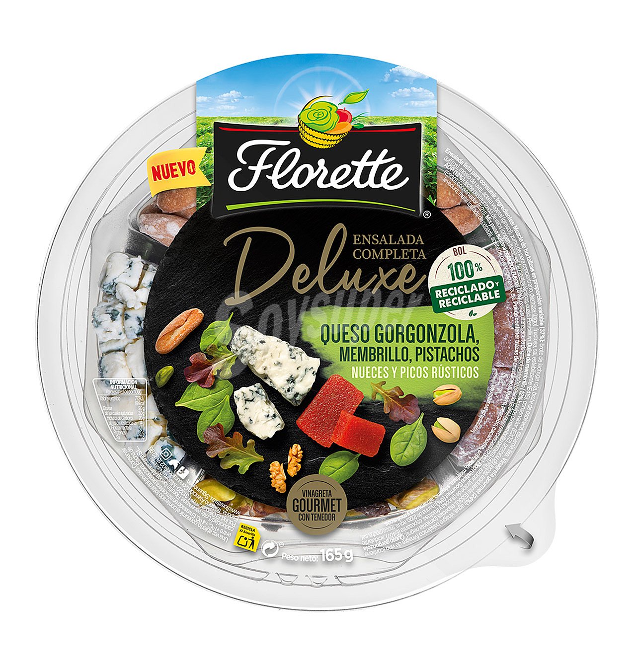 Barqueta florette deluxe gorgonzola