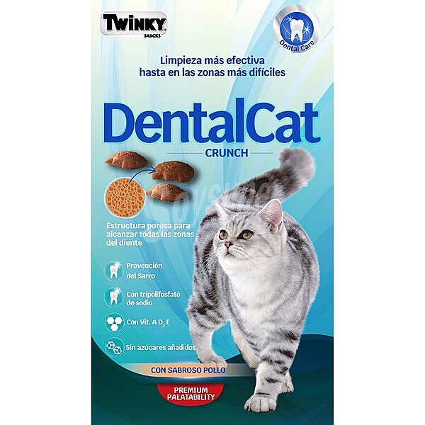 Dentalcat snack para gatos adultos pollo envase 50 G