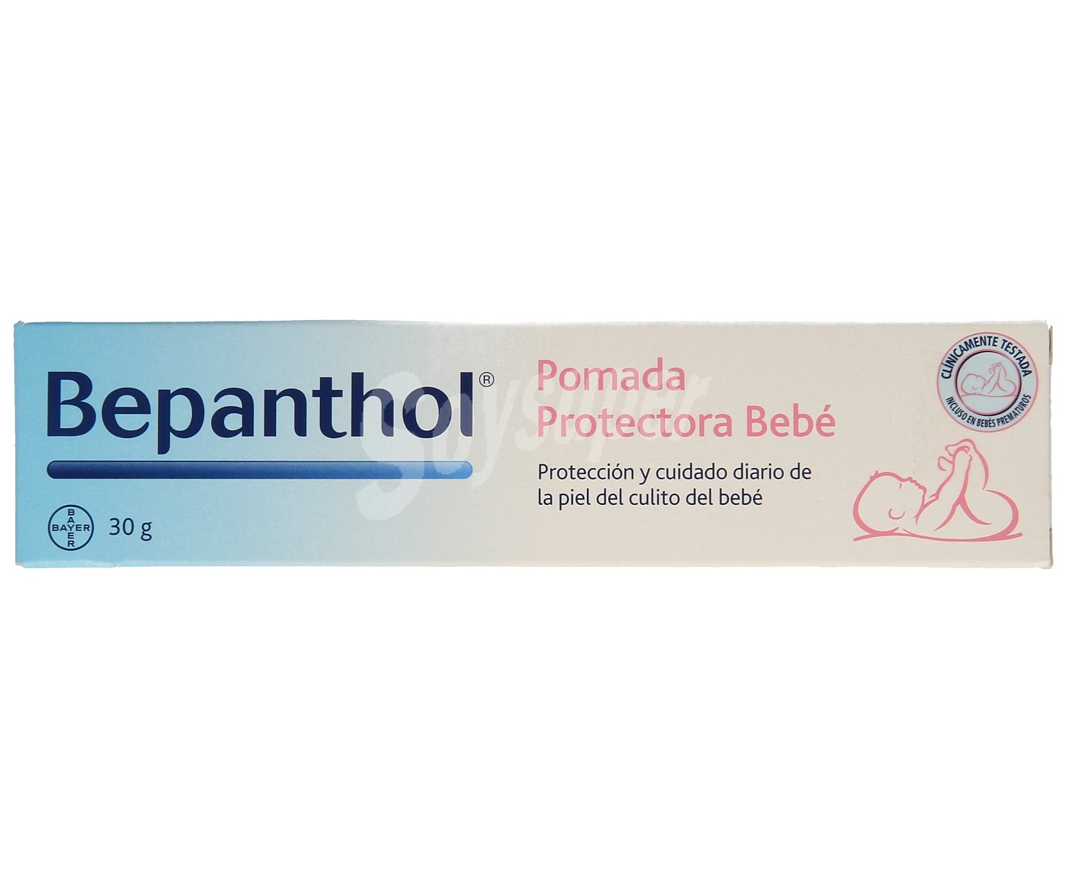 Pomada protectora para el cuidado de la piel del culito del bebé