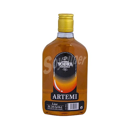 Aniuska Vodka con un toque de caramelo, elaborado en Canarias