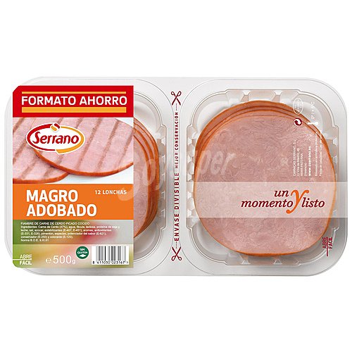 Fiambre de magro adobado serrano