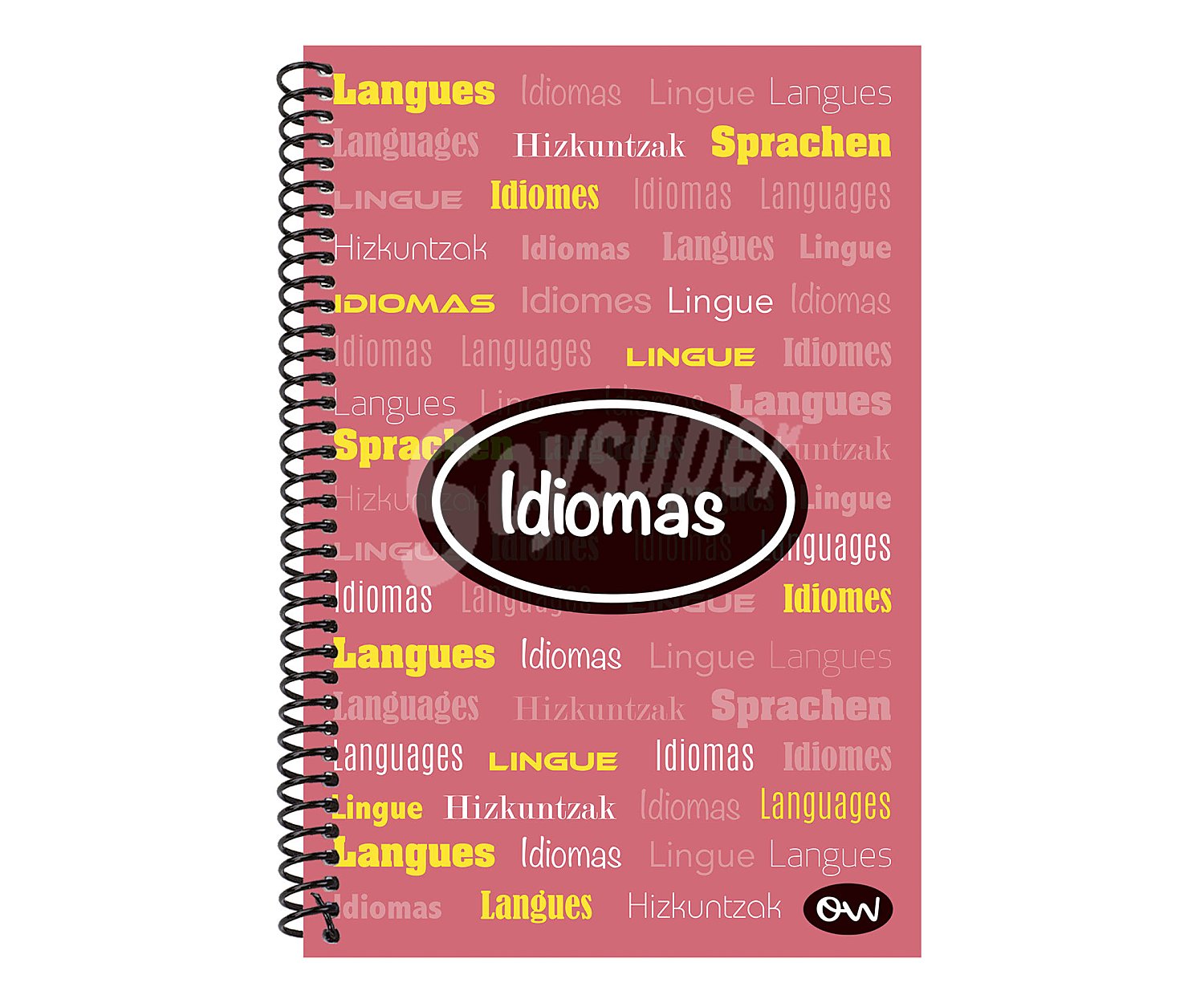 Cuaderno tamaño A4 con cuadrícula de 4x4 disponible en varios colores wave Idiomas