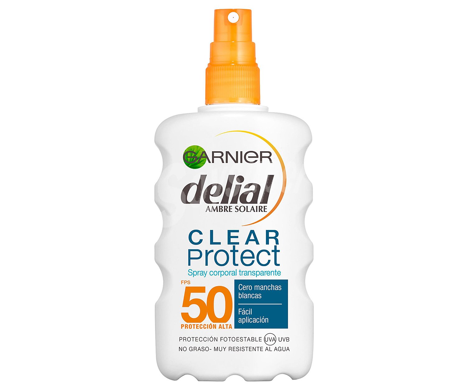 Delial Protector solar en spray con factor protección 50 (alta) delial Clear protect + de Garnier