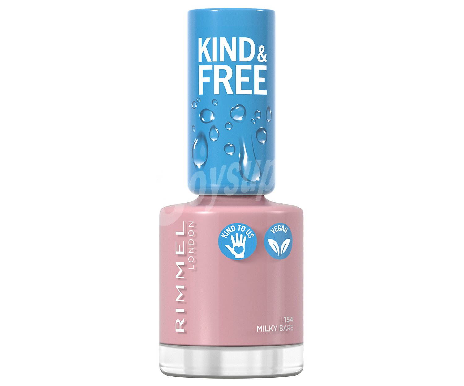 Rimmel Laca de uñas a base de plantas, tono 154 Milky bare rimmel Kind & free