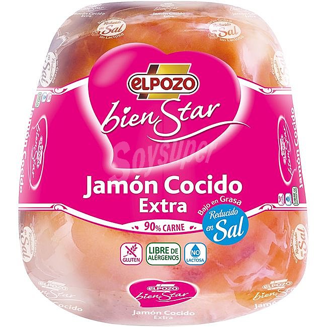 Jamón cocido b/ grasa-reduc. sal