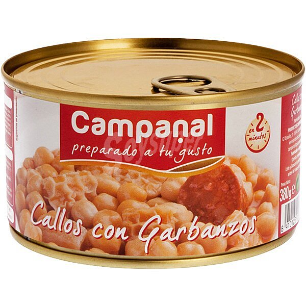 Callos con garbanzos