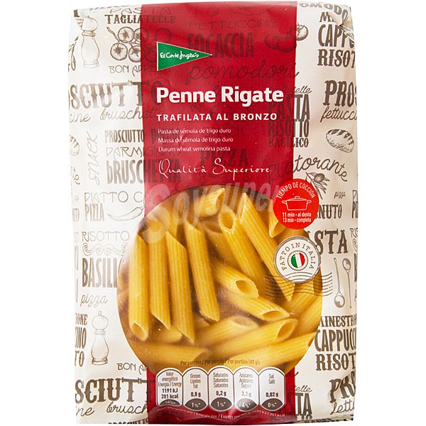 pasta italiana penne rigate