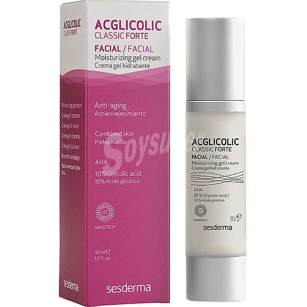 Acglicolic classic forte crema gel hidratante antienvejecimiento para pieles mixtas dosificador 50 ml