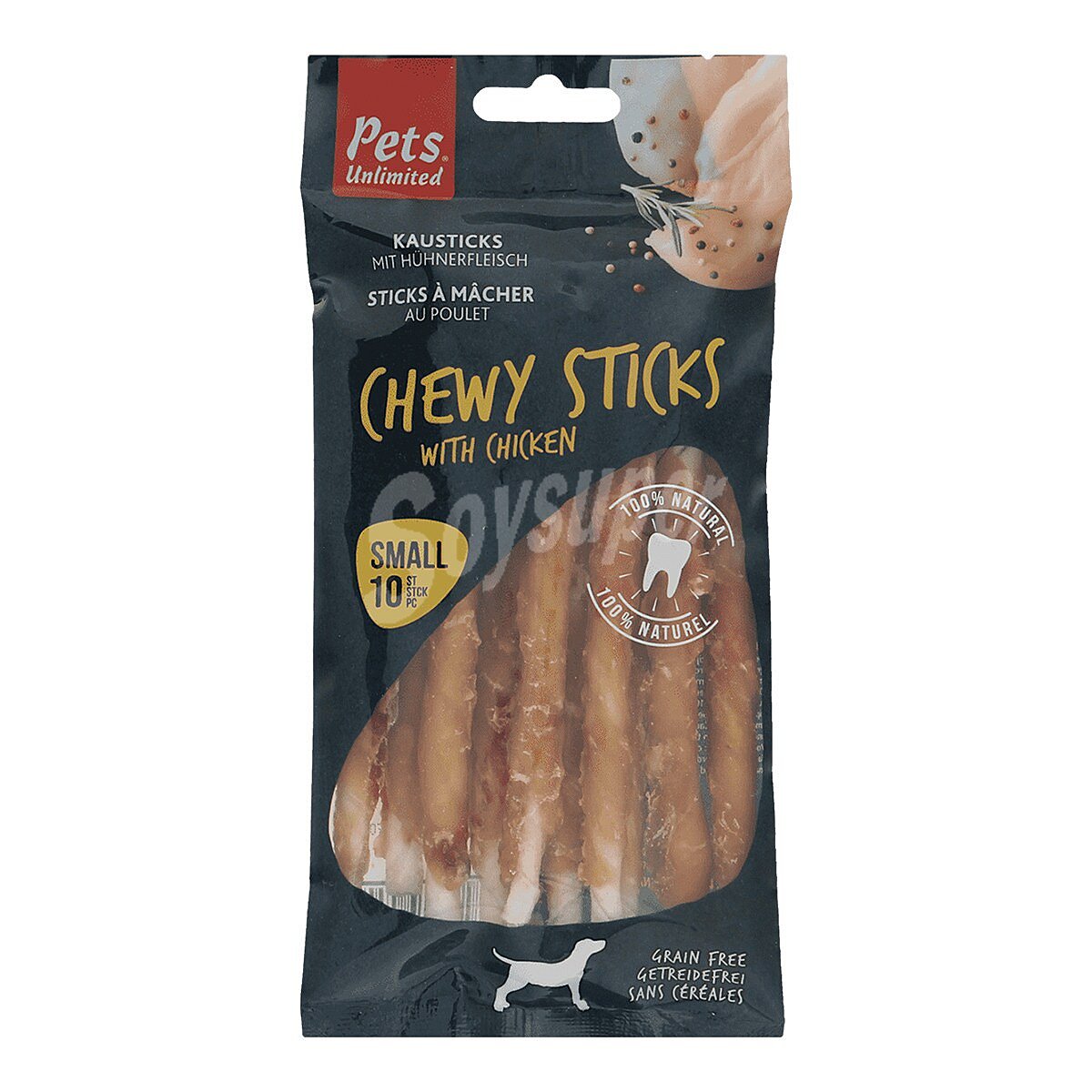 Snack en stick para perros adultos pequeños y medianos con pollo Grain Free