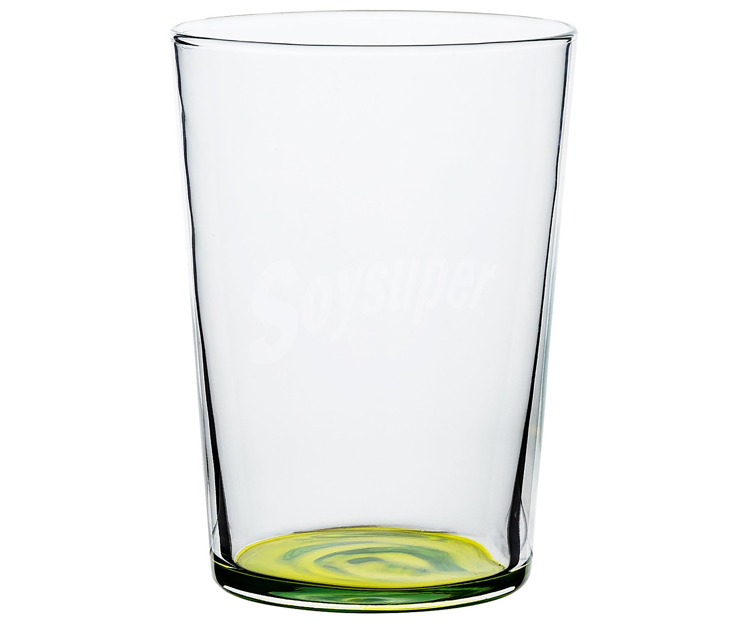 Vaso de sidra de 0,53 litros con base de verde manzana, LUMINCARC.