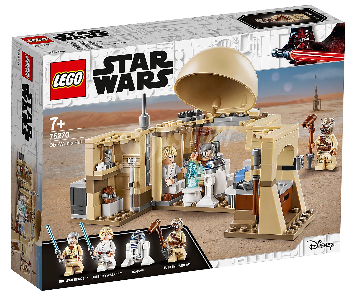 Juego de construcción Cabaña de Obi-Wan con 200 piezas, lego Star Wars 75270