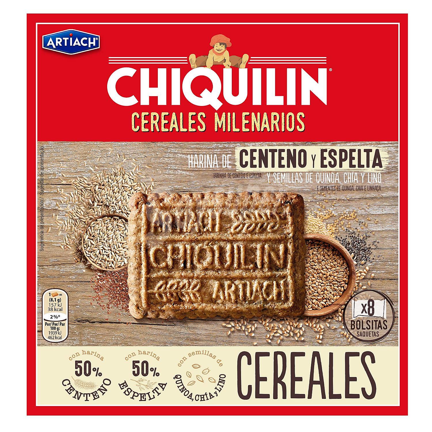 Galletas de cereales con chocolate Chiquilin Artiach