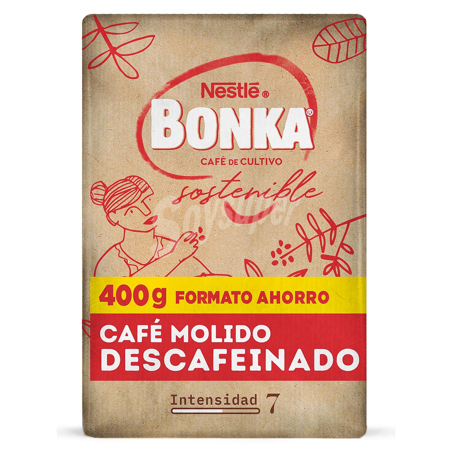 Café molido natural descafeinado cultivo sostenible Nestlé Bonka