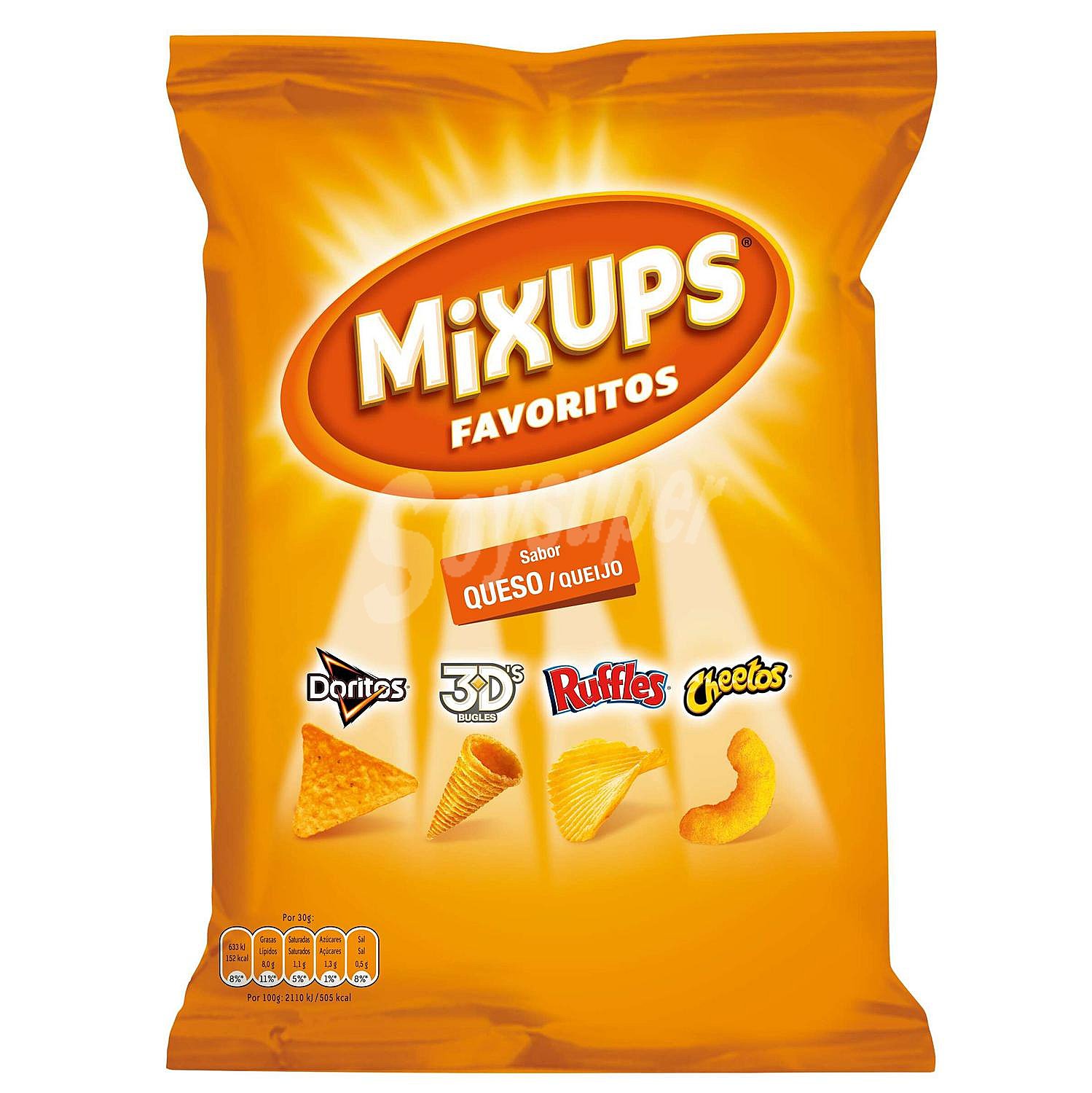 Snacks surtidos sabor queso Mixups