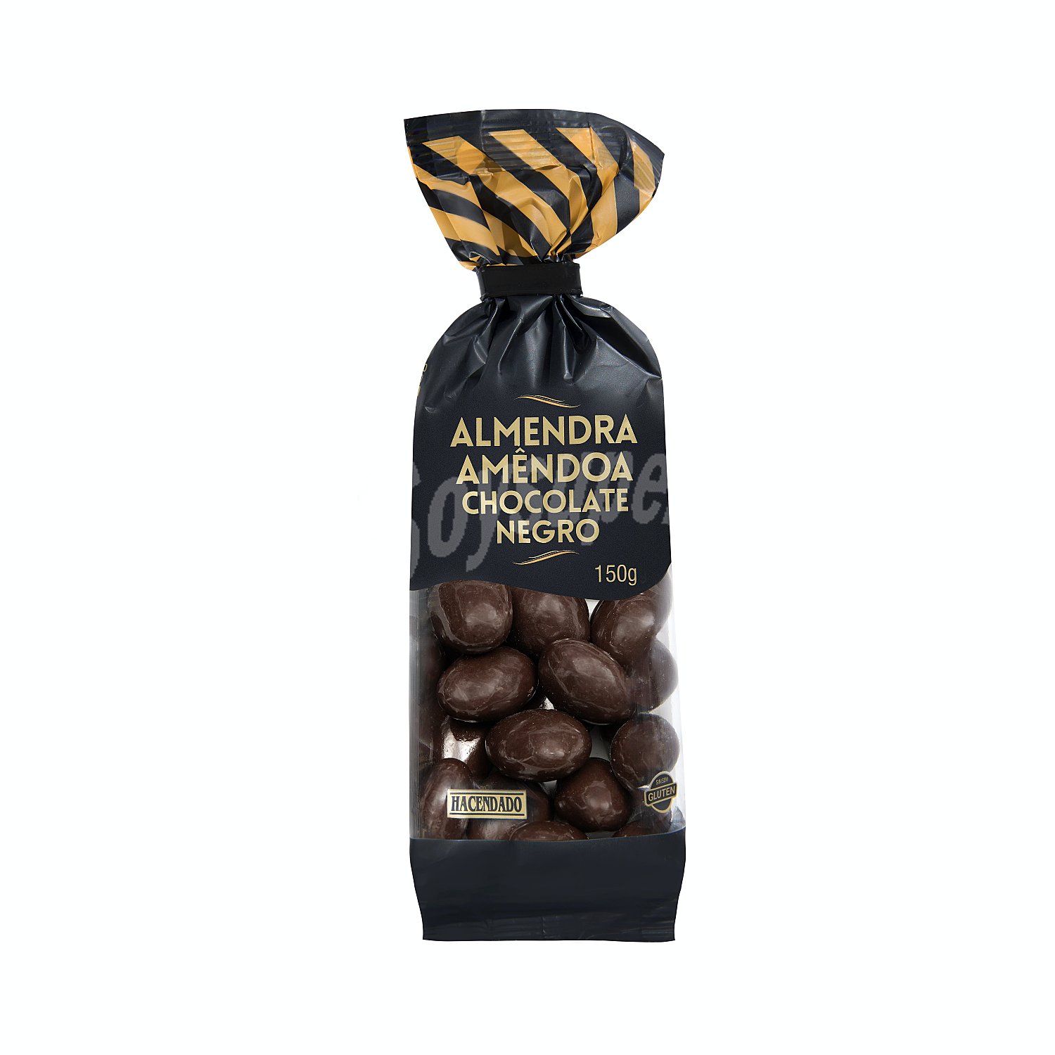 Almendra bañada chocolate negro