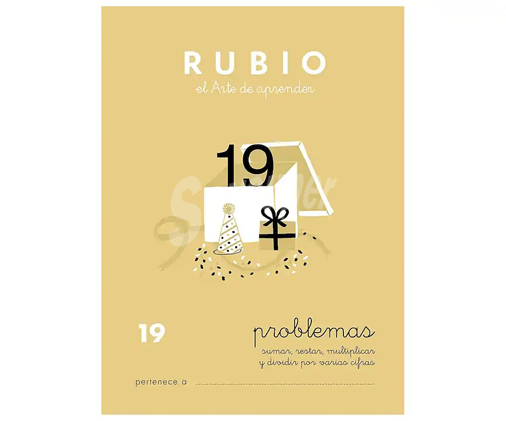 Problemas 19, sumar, restar, multiplicar y dividir por varias cifras, 10-11 años rubio