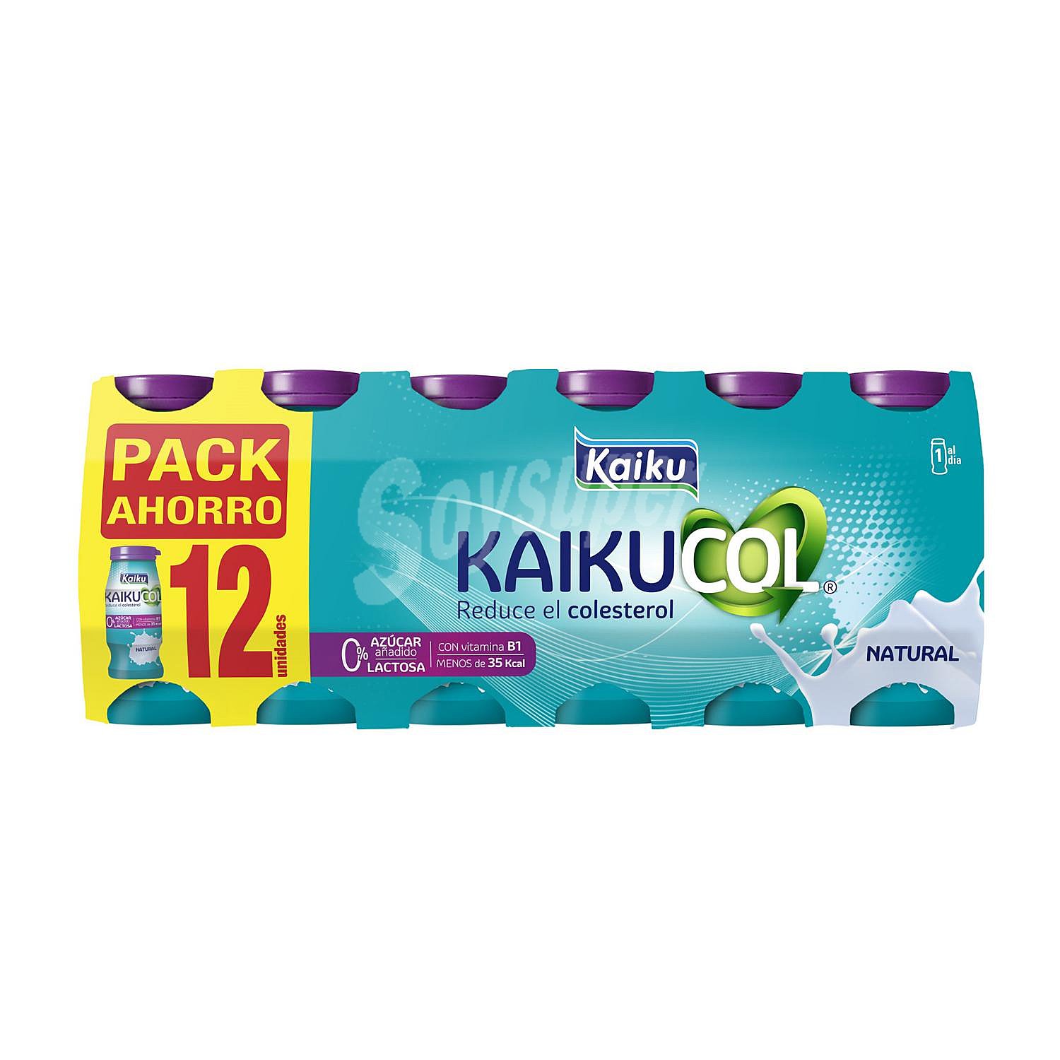 Leche fermentada líquida natural sin azúcar añadido Kaiku Kaikucol Zero sin lactosa