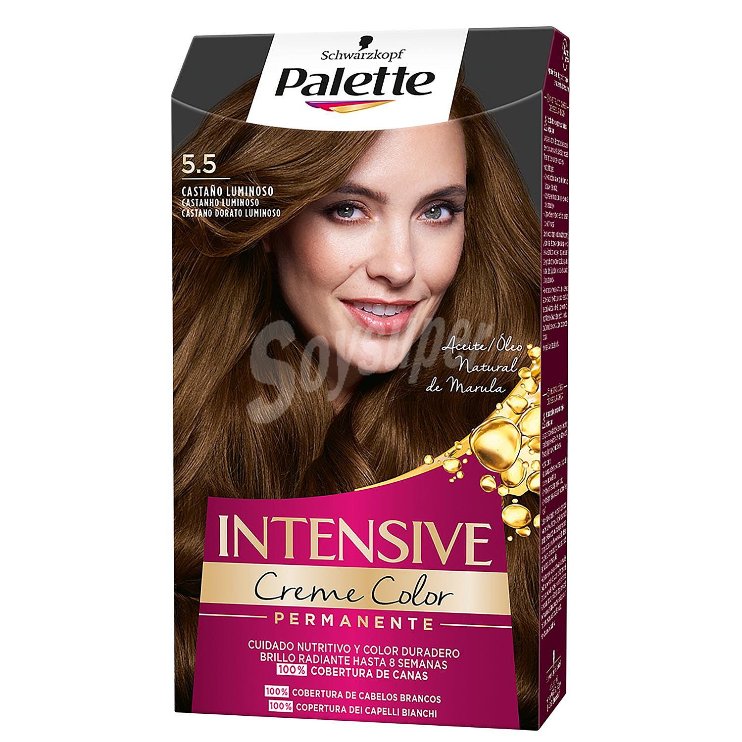 Intensive Creme Color Castaño Luminoso nº 5.5 coloración de cuidado intensivo