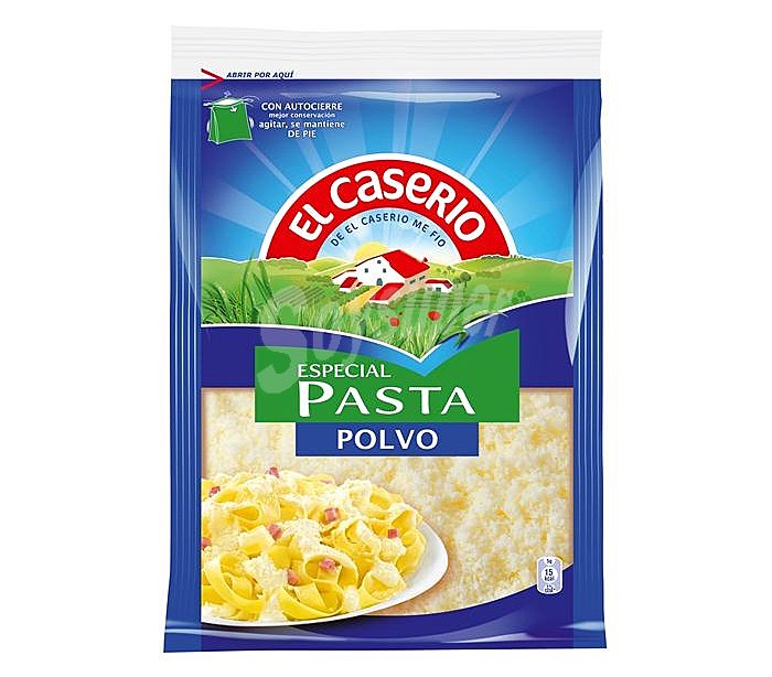 Queso rayado en polvo especial para pasta