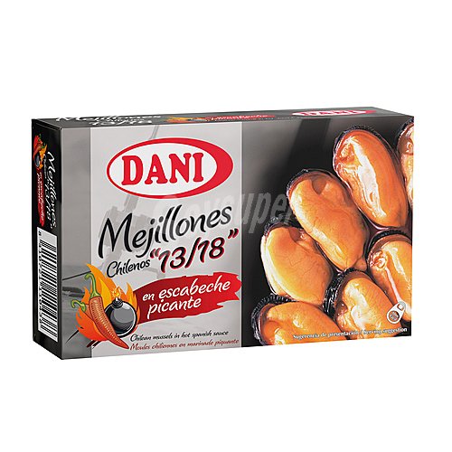 Dani Mejillones chilenos en escabeche picante dani