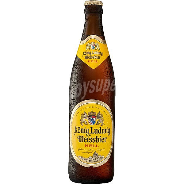 Weissbier Hell cerveza de trigo alemana botella 50 cl