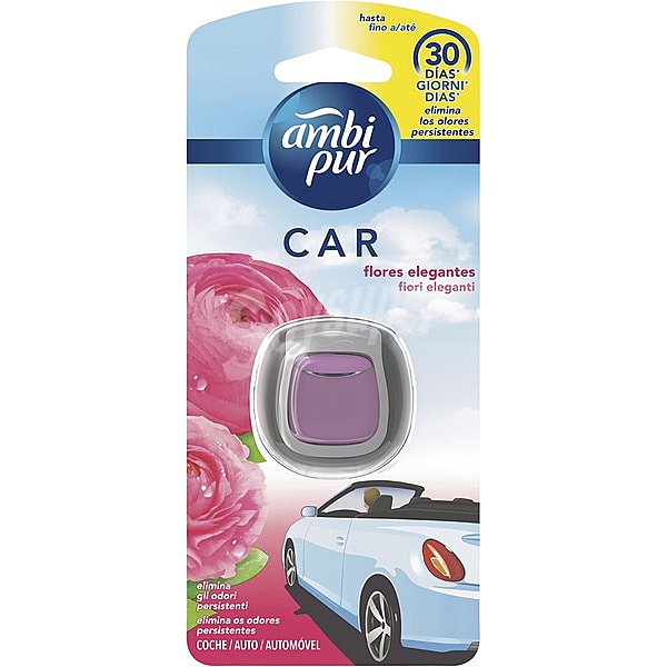 Ambientador coche desechable fresccor floral ambipur