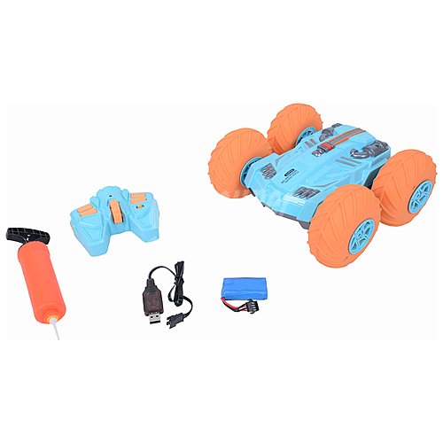 Coche radiocontrol con ruedas hinchables y cargador usb, ONE TWO FUN alcampo