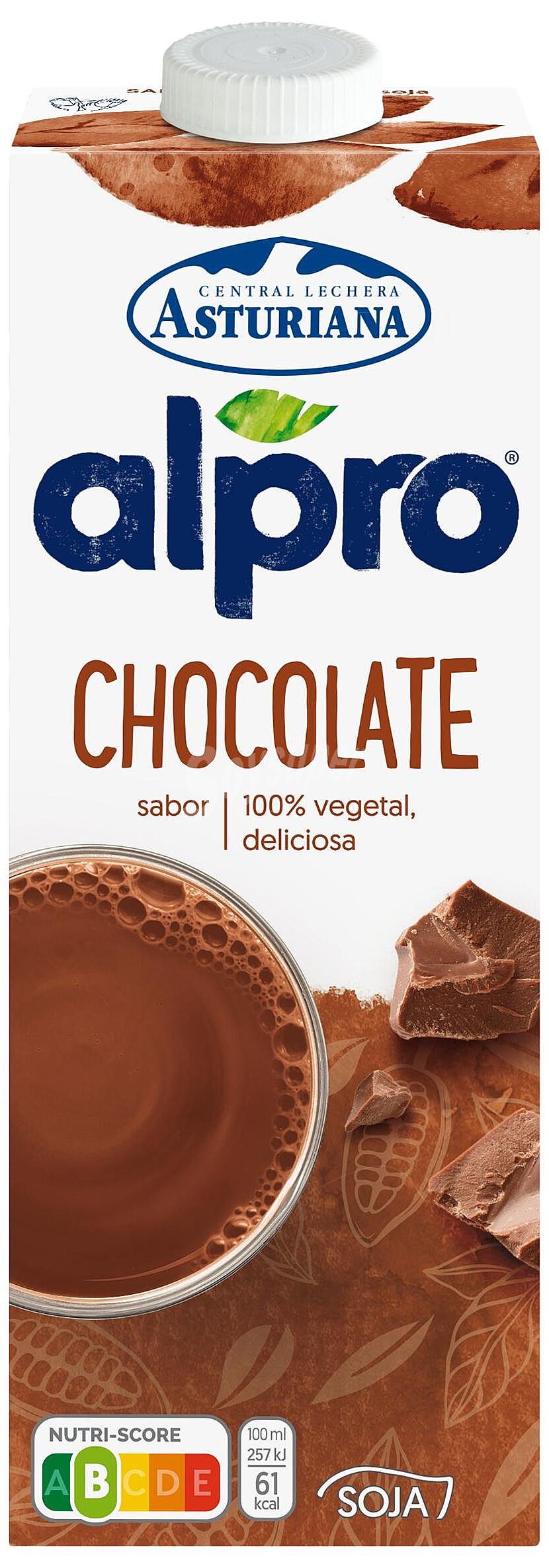 Bebida de soja UHT con sabor a chocolate