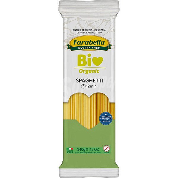 Farabella Bio Organic spaguetti sin gluten y sin lactosa