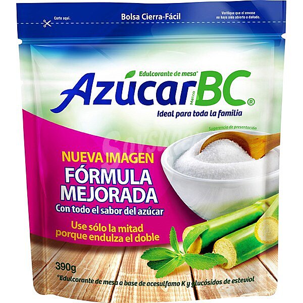 Edulcorante de mesa a base de azúcar de caña y extracto de Stevia Bajo en Calorías