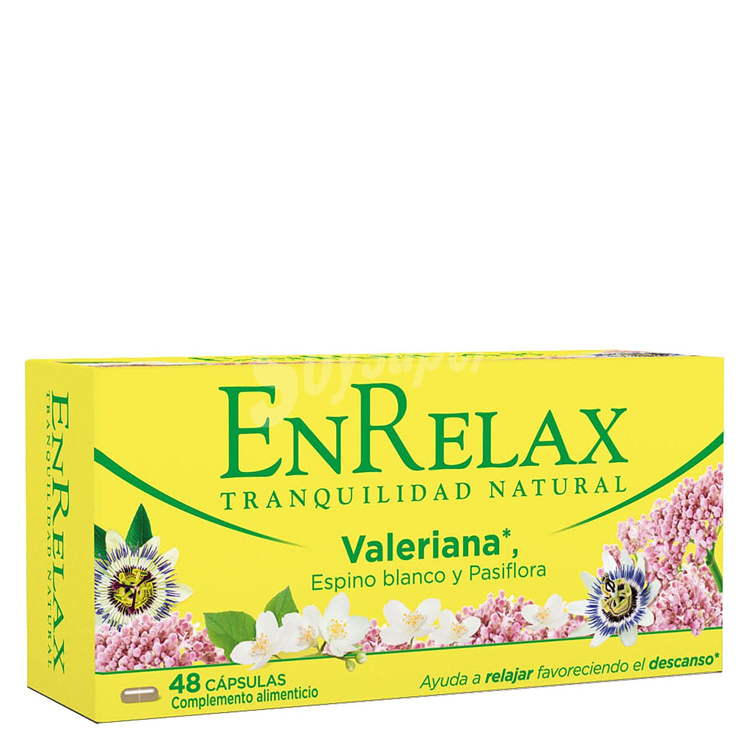 Enrelax cápsulas relajantes con valeriana, pasiflora y espino blanco ápsulas