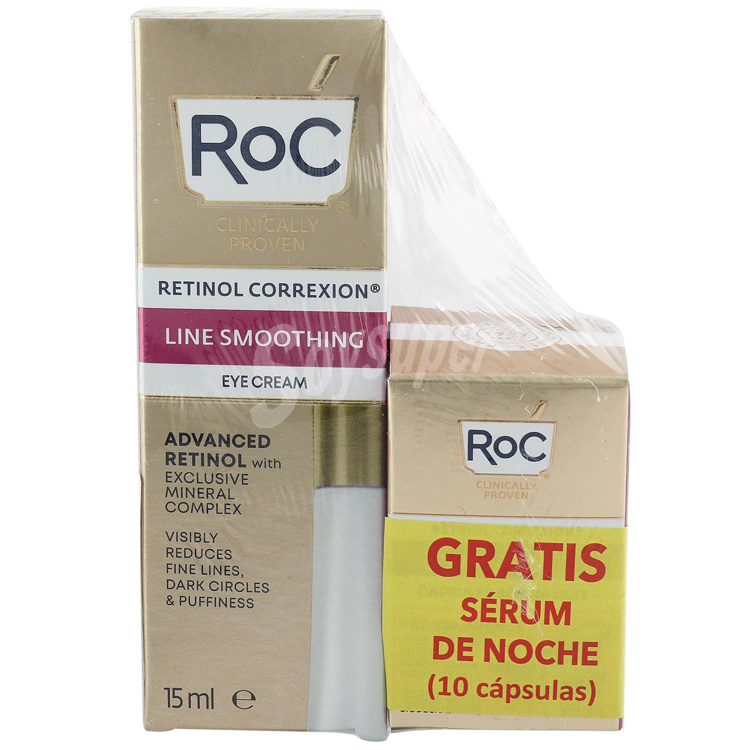 Contorno de ojos Retinol Correxion Line Smoothing Advanced Retinol Roc