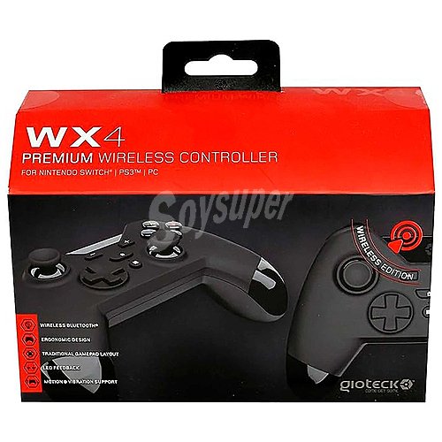 Mando inalámbrico color negro para Nintendo Swtich gioteck WX-4