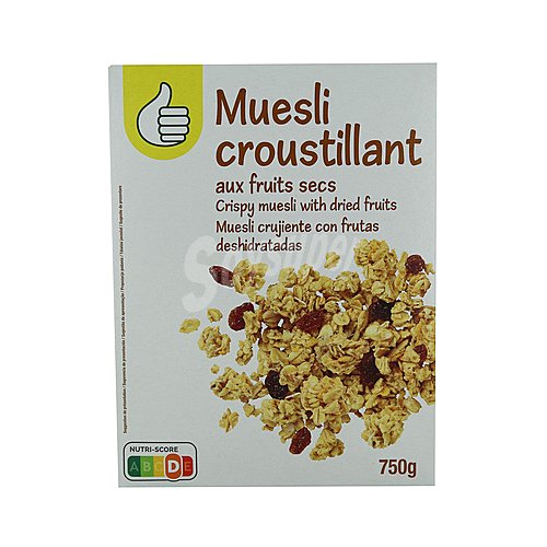 Producto económico alcampo Cereales muesli con frutas secas