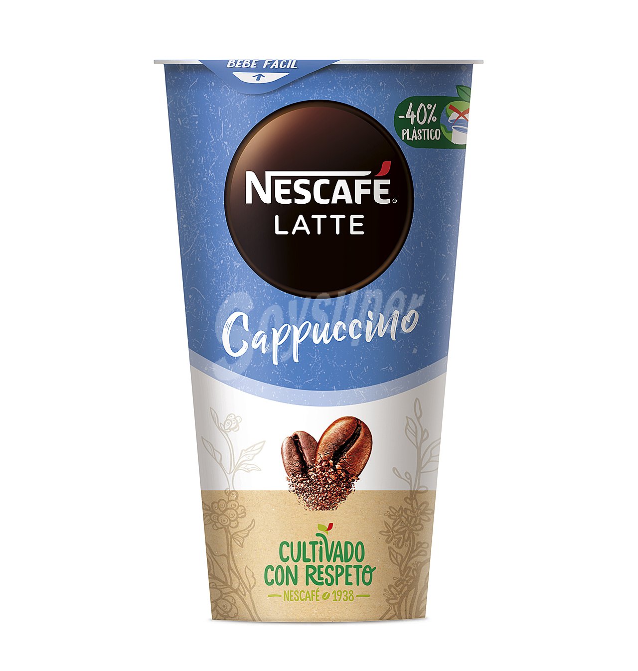 Nescafé Bebida de café cappuccino con leche y cacao nescafé Latte